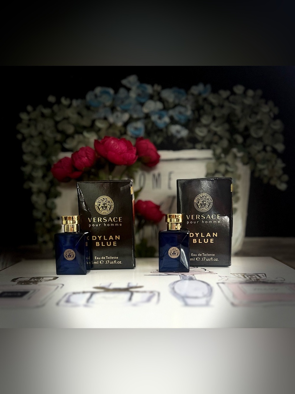 Versace Dylan Blue Pour Homme Miniature Set — (2)